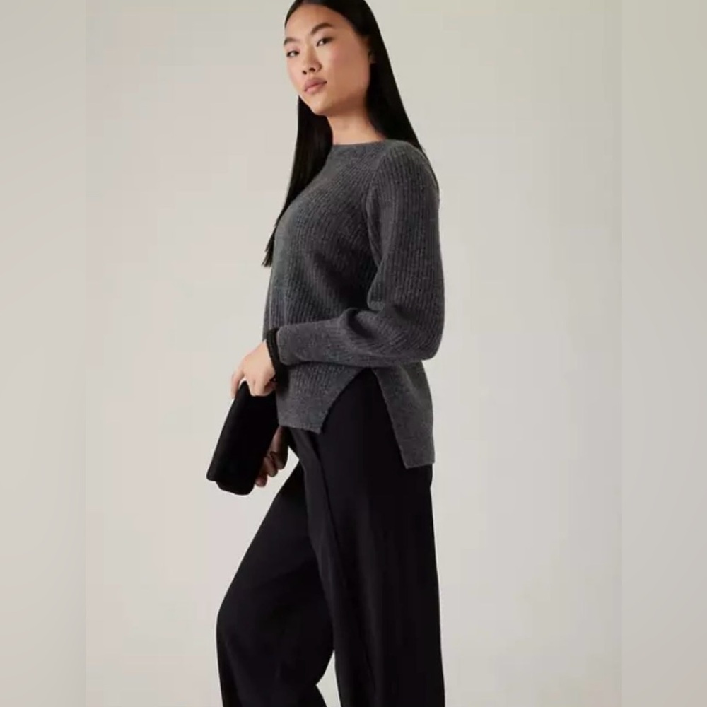 Athleta Layover Sweater // Charcoal Grey - Picture 2 of 4